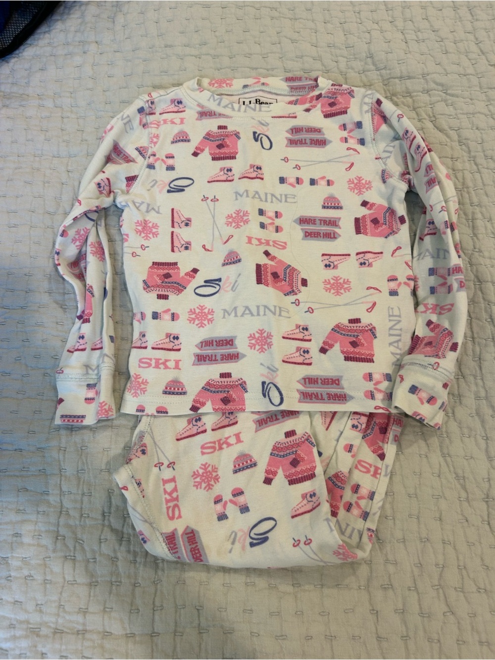 LL Bean Girls Pajamas. Size 4T